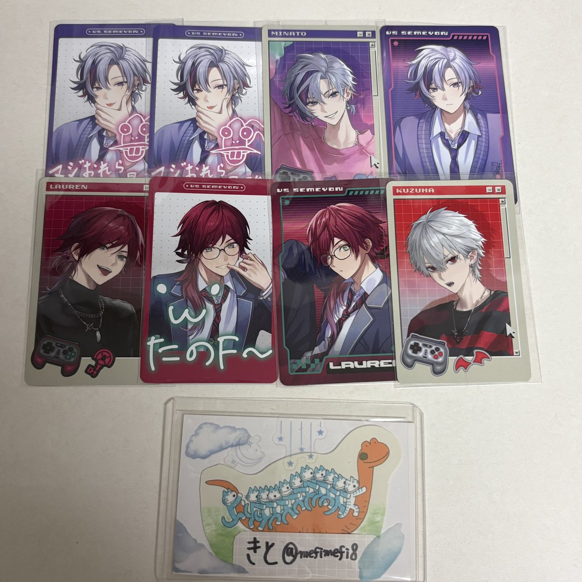 mefimefi8's tweet photo. 【交換】VSせめよん にじさんじ チェキ 特典 アクリルマグネット 

譲 画像参照

求 各1 ずつ

郵送のみ対応可能です。
お気軽にお声掛け下さい。 https://t.co/VL3lMa5AKF