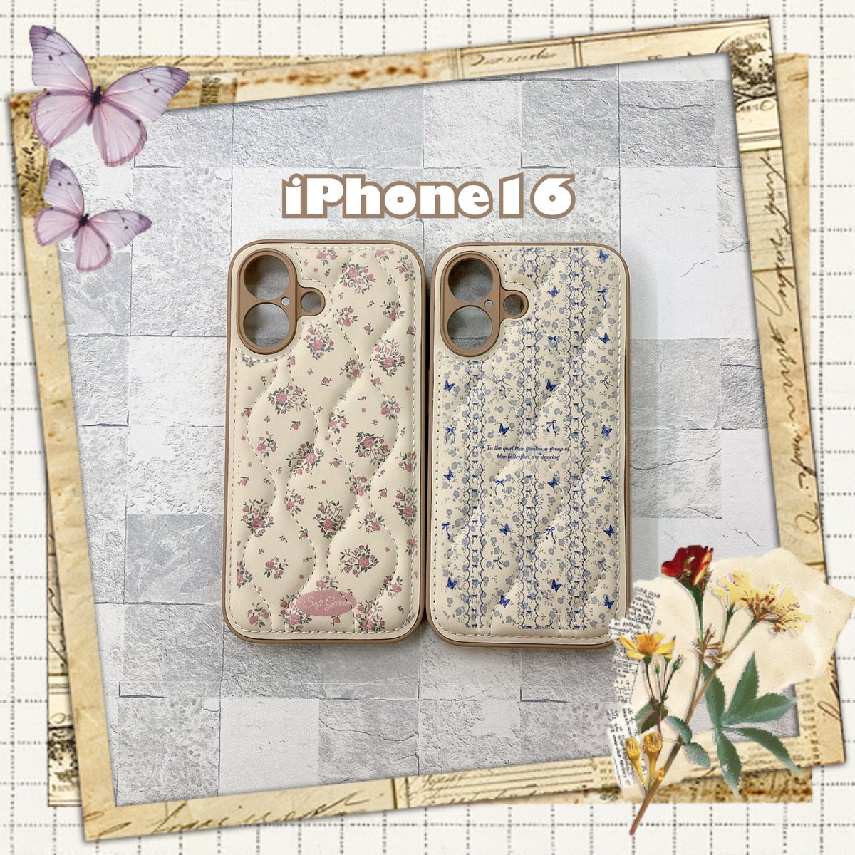 jp17639787's tweet photo. ．
小さな柄がおしゃれで可愛い🌸🦋

*掲載商品*
iPhone 16
¥2,420-（税込）

#iPhone
#iPhoneケース
#アリオ深谷　#深谷
#スマホケース https://t.co/ZPVuFzChU6