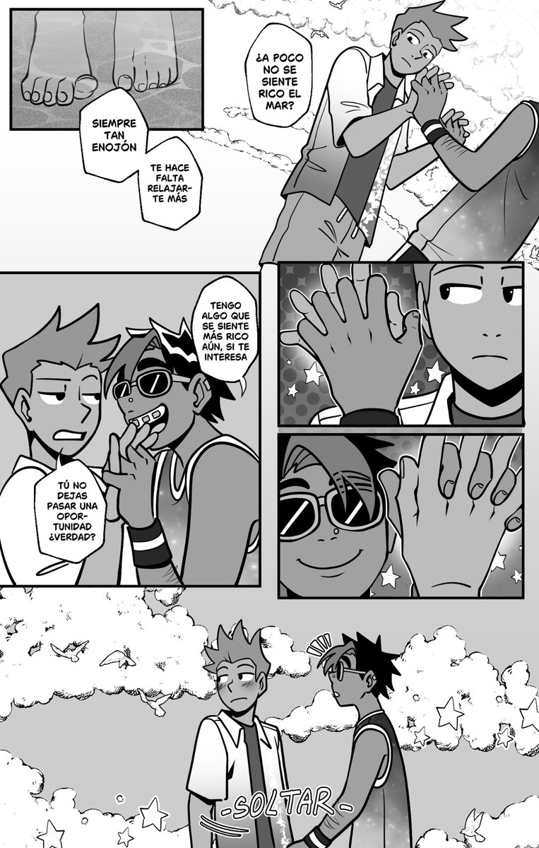 Hitagiichan's tweet photo. Probadita de este cómic "Pasó una vez en la playa" que pueden leer en el patrón a partir del segundo nivel 🌺 https://t.co/YCpnwvPciz