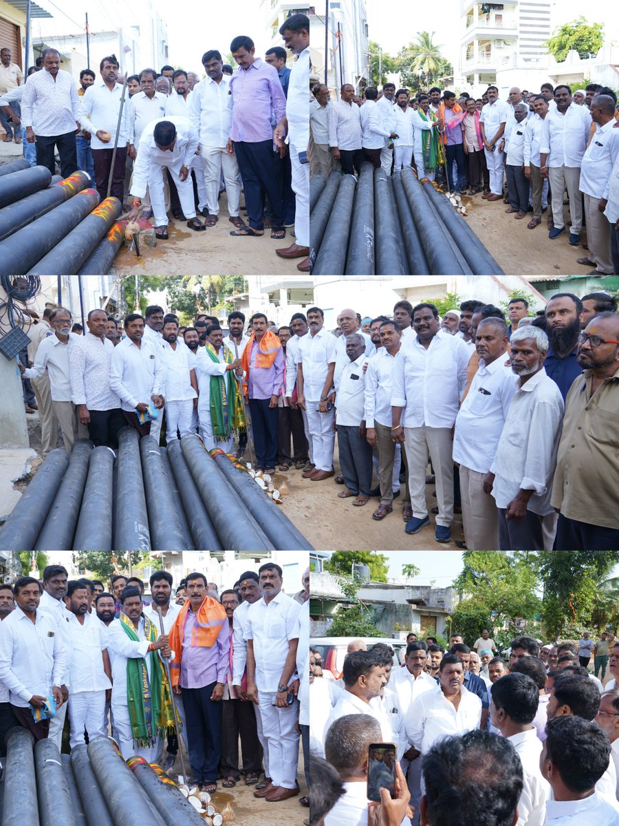 GMRMLAPTC's tweet photo. ప్రతి ఇంటికి రక్షిత మంచినీరు అందించడమే లక్ష్యం: ఎమ్మెల్యే గూడెం మహిపాల్ రెడ్డి

టైలర్స్ కాలనీలో రూ.55 లక్షలతో మంచినీటి పైప్‌లైన్ నిర్మాణ పనులకు శంకుస్థాపన

అమీన్పూర్:

అమీన్పూర్ సర్కిల్ పరిధిలోని ప్రతి ఇంటికి స్వచ్ఛమైన, రక్షిత మంచినీటి సరఫరా అందించడమే తమ ప్రధాన లక్ష్యమని పటాన్చెరు శాసనసభ్యులు గూడెం మహిపాల్ రెడ్డి స్పష్టం చేశారు.

అమీన్పూర్ డివిజన్‌లోని టైలర్స్ కాలనీలో జలమండలి ఆధ్వర్యంలో రూ.55 లక్షల వ్యయంతో చేపట్టనున్న మంచినీటి పైప్‌లైన్ నిర్మాణ పనులకు మంగళవారం ఎమ్మెల్యే గూడెం మహిపాల్ రెడ్డి శంకుస్థాపన చేశారు.

ఈ సందర్భంగా ఎమ్మెల్యే మాట్లాడుతూ, ప్రజలకు తాగునీటి సమస్య శాశ్వతంగా పరిష్కారమయ్యేలా మౌలిక సదుపాయాల అభివృద్ధికి  అత్యంత ప్రాధాన్యత ఇస్తున్నామని తెలిపారు.  శరవేగంగా అభివృద్ధి చెందుతున్న అమీన్పూర్ ప్రాంతంలో పెరుగుతున్న జనాభా అవసరాలకు అనుగుణంగా తాగునీటి సరఫరాను మరింత బలోపేతం చేయడానికి నూతన పైపులైన్ నిర్మాణ పనులు చేపడుతున్నట్లు తెలిపారు. 

ఈ పనులు పూర్తయిన అనంతరం టైలర్స్ కాలనీ ప్రజలు తాగునీటి కోసం ప్రజలు ఇబ్బందులు పడాల్సిన అవసరం ఉండదని ఎమ్మెల్యే పేర్కొన్నారు.

ప్రజలకు మెరుగైన జీవన ప్రమాణాలు కల్పించడమే లక్ష్యంగా రోడ్లు, డ్రైనేజీలు, తాగునీరు, విద్యుత్ వంటి అన్ని మౌలిక వసతుల అభివృద్ధికి నిరంతరం కృషి చేస్తున్నామని తెలిపారు. అభివృద్ధి కార్యక్రమాలను వేగవంతం చేస్తూ ప్రతి కాలనీని ఆదర్శవంతమైన నివాస ప్రాంతంగా తీర్చిదిద్దేందుకు కట్టుబడి ఉన్నామని ఆయన వెల్లడించారు.

ఈ కార్యక్రమంలో అమీన్పూర్ మున్సిపల్ మాజీ చైర్మన్ తుమ్మల పాండురంగారెడ్డి, మాజీ ఎంపీపీ దేవానందం, మాజీ జెడ్పిటిసి సుధాకర్ రెడ్డి, జలమండలి జిఎం శ్రీనివాస్ రెడ్డి, డీజీఎం శివ, ఏఈ శ్రీకాంత్ రెడ్డి, సీనియర్ నాయకులు ఉపేందర్ రెడ్డి, జగదీష్, గోపాల్, రాములు, చంద్రశేఖర్,  రాజు, బాలరాజు,  స్థానిక నాయకులు, కాలనీ ప్రతినిధులు, బిఆర్ఎస్ పార్టీ కార్యకర్తలు, స్థానిక ప్రజలు పెద్ద సంఖ్యలో పాల్గొన్నారు.