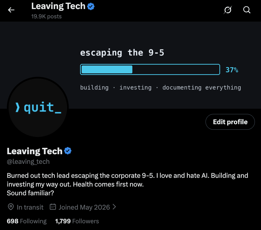 Leaving Tech tweet media