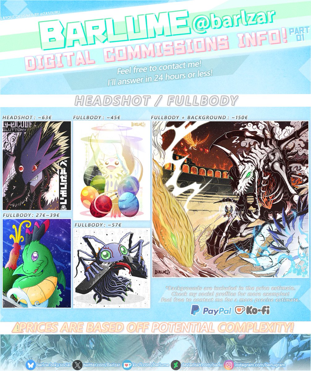 Barlzar's tweet photo. Yo! My commissions are now open! 🐳 
Feel free to ask me any question!
OCs, Card Sleeves and so on are all welcome.
I'll answer to any DM/comment in 24h. 🧐 https://t.co/d0zygOEwZd