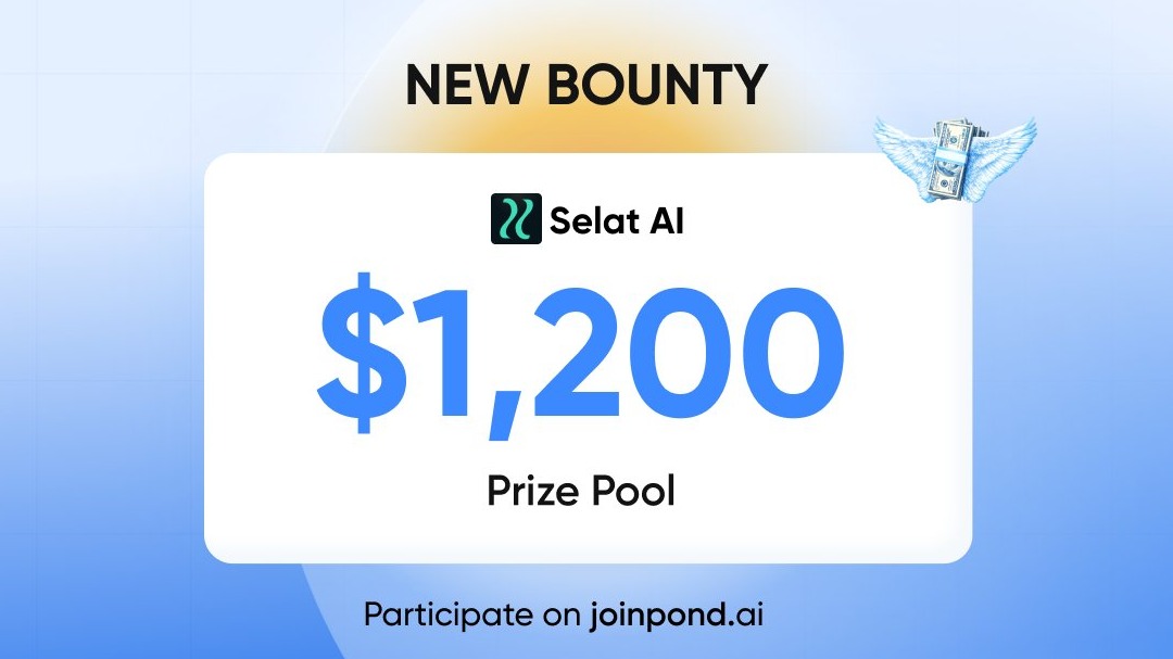 JoinPond's tweet photo. NEW BOUNTY 
@selat_ai lets AI agents discover and pay for 20,000+ APIs from their own wallet, no API keys any chain

They want real usage feedback from people building with agents

Open to Claude Code, Cursor, Codex and other agent harness users