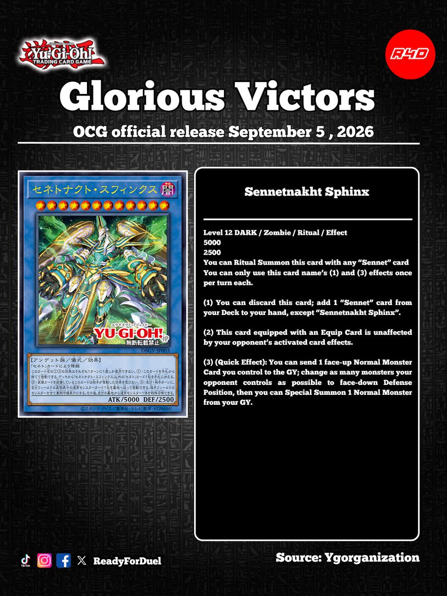 Readyforduel's tweet photo. Play A Game of the Dead: “Sennet”!
#YuGiOh #OCG #遊戯王 https://t.co/Lz5oTQk0Dk
