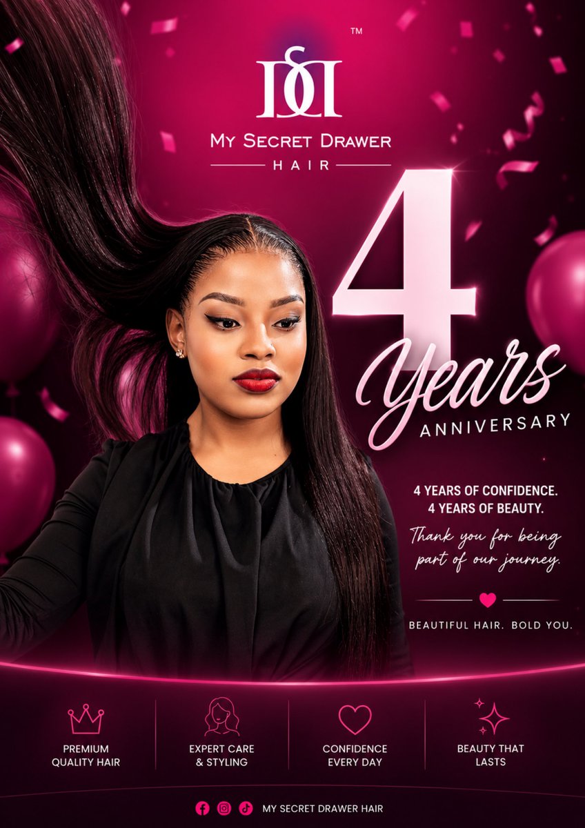 My_SecretDrawer's tweet photo. Our Lesotho Hair branch turns 4! https://t.co/d8WzVigWsK