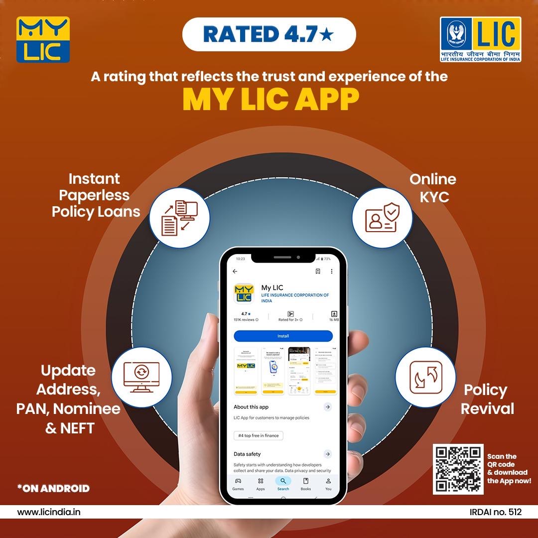 LICIndiaForever's tweet photo. Every acknowledgement inspires us to raise the bar even higher. Because your confidence is what drives us to keep delivering better, every single day.
#LIC #MyLICApp #HarPalAapkeSaath https://t.co/iCWTmfvnHL