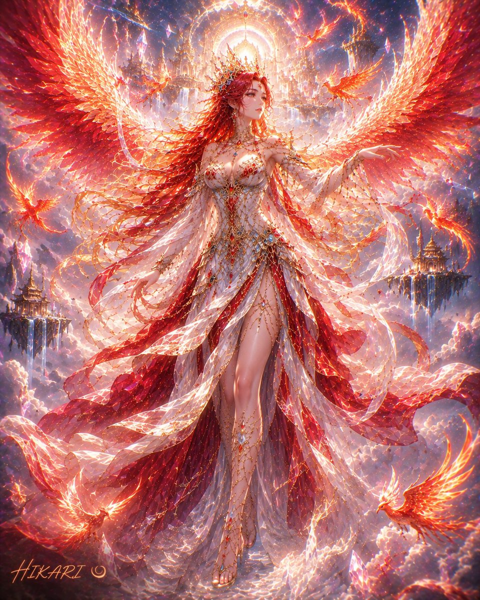 HikariCale's tweet photo. 🔥 Rise of the Phoenix Queen

From blazing thrones to celestial skies, the Phoenix Queen reigns with eternal fire, grace, and unbreakable strength. ✨

#PhoenixQueen #FantasyArt #AIArt #EpicFantasy #HIKARI https://t.co/VyGjly9j2J