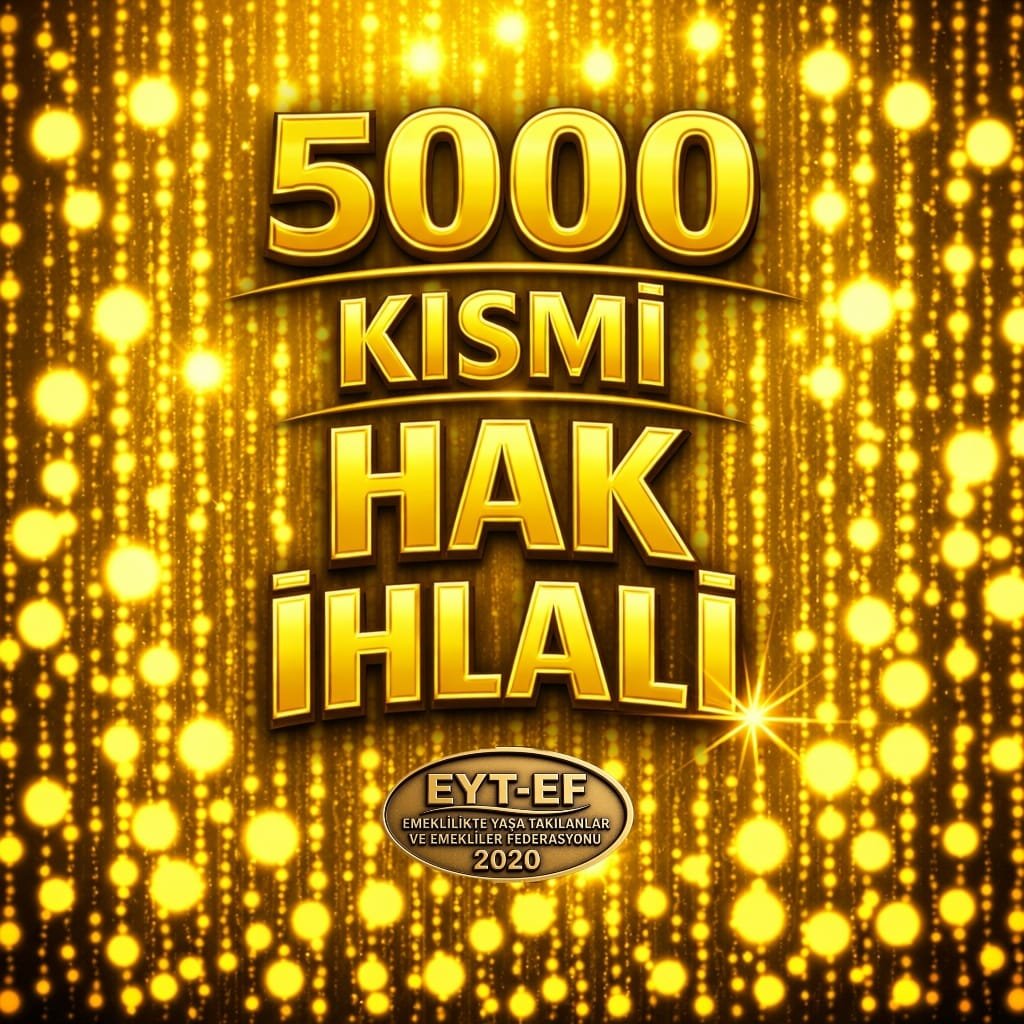 BilenAyse21462's tweet photo. EYT
👇
#5000KısmiHAKihlali

Verilen sözlere rağmen yasada kapsam dışı bırakılan 5000 Kısmi mağduriyeti bir hak ihlalidir.

Kazanılmış emeklilik hakkı yok sayılamaz.

Hak ertelenemez, 
Adalet geciktirilemez.

Hakkımızı teslim edin!

#EmeklilerAçBirazUtanç
@RTErdogan
@isikhanvedat https://t.co/3wCBtaDYh8