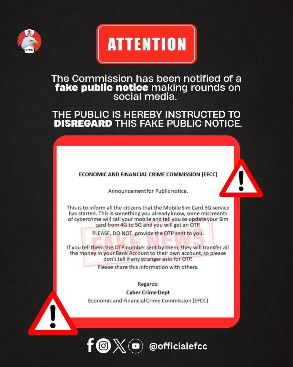 EFCC Nigeria tweet media