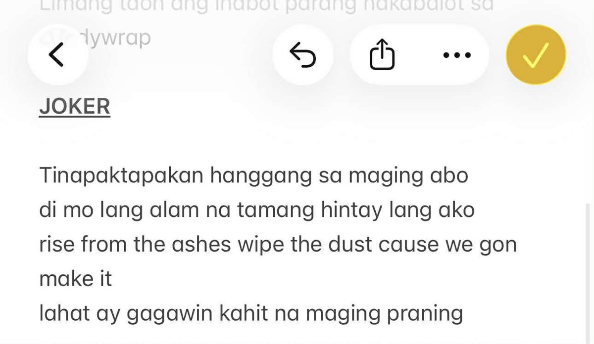 1stoneOfficial's tweet photo. May mga pangarap na hindi sinusukat sa kung gaano mo kabilis naabot, kundi sa tibay ng loob na manatili kahit parang walang nangyayari.

Hindi naging diretso ang landas namin. May mga pagkakataong pakiramdam namin ay isang hakbang lang ang layo, tapos biglang babalik na naman sa umpisa. 

Habang ang mundo tuloy lang sa pag-ikot, kami naman ay lumalabang ‘wag sumuko—paulit-ulit na piliing bumangon, mag-ensayo, matuto, at magsimula ulit. Alam naming hindi madali, pero wala naman kaming ibang alam gawin kundi ipaglaban ang pangarap namin.

Dito nabuo ang gigil. Sa hindi lang iisa kundi sa maraming kabiguan, at sa mga taong piniling hindi sumuko.

Sa unang pagkakataon, sumulat kami ng mga berso na hango lamang sa kwento namin; mga salitang nabuo mula sa mga taong hindi nagpahinto, at lalong hindi nagpapapigil.

Ito ang "GIGIL". July 24, 2026.

ITO ANG GIGIL
#1stOne #1stOne_GIGIL
