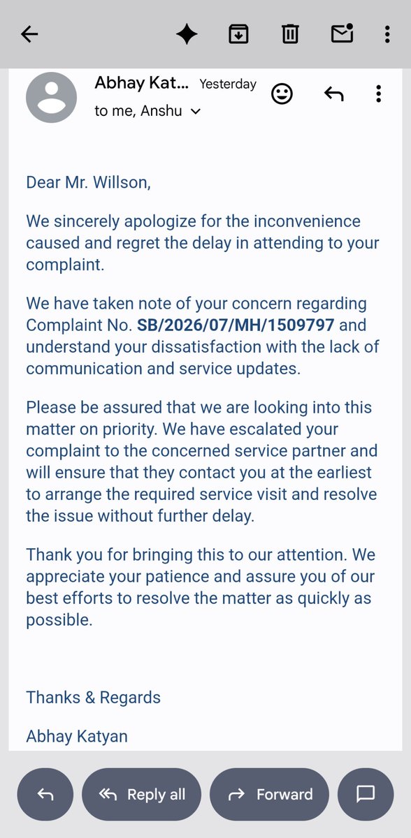 WillsonMathew1's tweet photo. @Glen__India 
Looks like no one bothers at Glen India. Why should I even trust Glen again? From 6th July to 14th July, no one from Glen has attended to the issue. I guess, my "nukkad ka stove repair waale bhaiyya" will surely attend to the issue.🤣🤣🤣🤣 https://t.co/ox7FPAf7lv