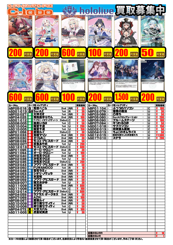 hololive OFFICIAL CARD GAME】買取情報 ホロカ担当です！ デッキ