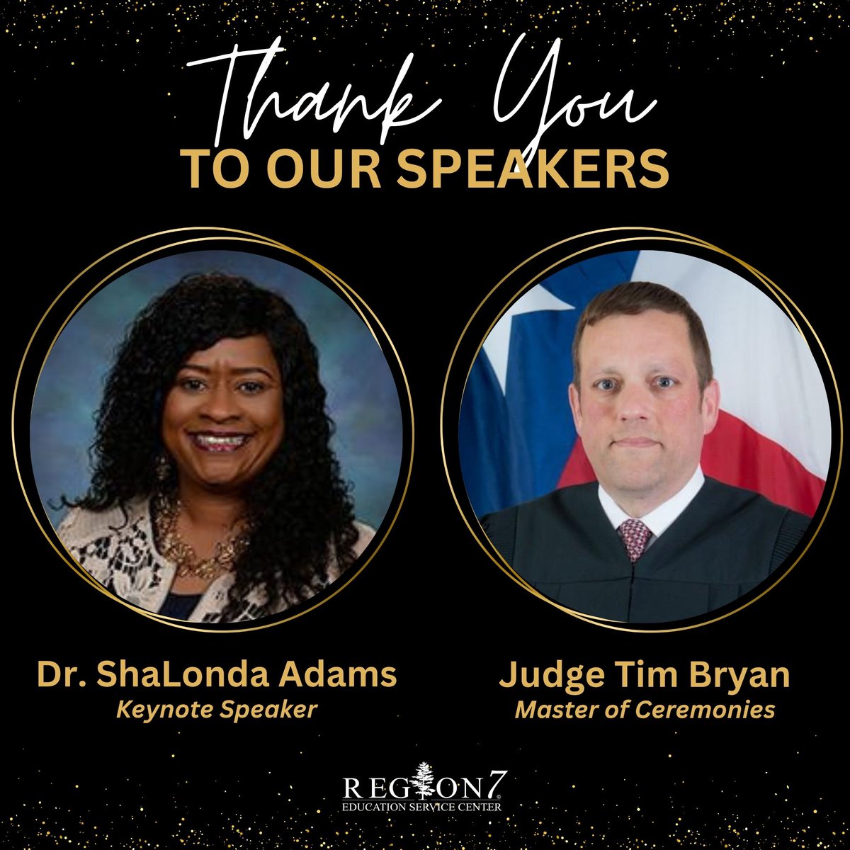 Region7ESC's tweet photo. 🎉 Today is the day!

Thank you to Dr. ShaLonda Wilcott Adams, Judge Tim Bryan, and our sponsors for making today's Region 7 Teacher of the Year Celebration possible.

🏆 Winners announced at 2:00 p.m.!

#Region7ESC #TeacherOfTheYear https://t.co/bQXtfr1nwz