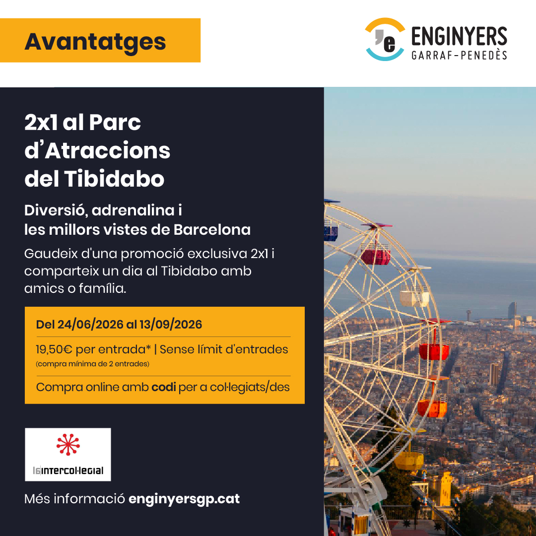 CETIVG's tweet photo. 🎢✨ Gaudeix d'un dia màgic al Parc d'Atraccions Tibidabo per només 19,50 € per entrada!
Aprofita aquesta promoció 2x1 exclusiva i viu una jornada inoblidable amb amics o família. Emoció, diversió i unes vistes espectaculars de Barcelona t'esperen al Tibidabo. 🌄 https://t.co/sGXZv2cy1W