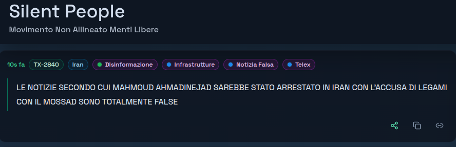 MisterFed's tweet photo. #FAKENEWS Le notizie secondo cui Mahmoud Ahmadinejad sarebbe stato arrestato in #Iran con l'accusa di legami con il #Mossad sono totalmente false. https://t.co/V9hqJ2BTLC https://t.co/AjvI4DQffq