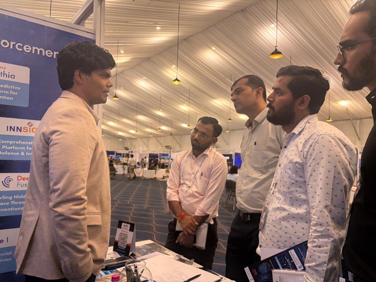 Innefu's tweet photo. Day 2 at NFSU DFEG is in full swing! Booth 30 continues to welcome defence, law enforcement, and cybersecurity professionals exploring Innefu Labs' Sovereign AI solutions for digital forensics, intelligence, and mission-critical operations.

#NFSU #DFEG #InnefuLabs #SovereignAI https://t.co/6YzvYnHlqb