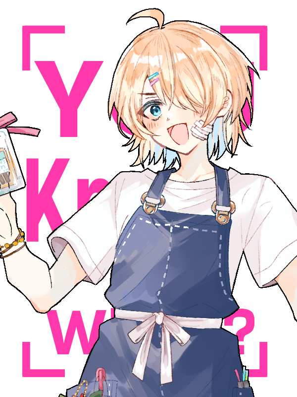 chataroVRC's tweet photo. TRPGの立ち絵を描いた　後輩系100均店員ボーイ https://t.co/SePP4AQjRX