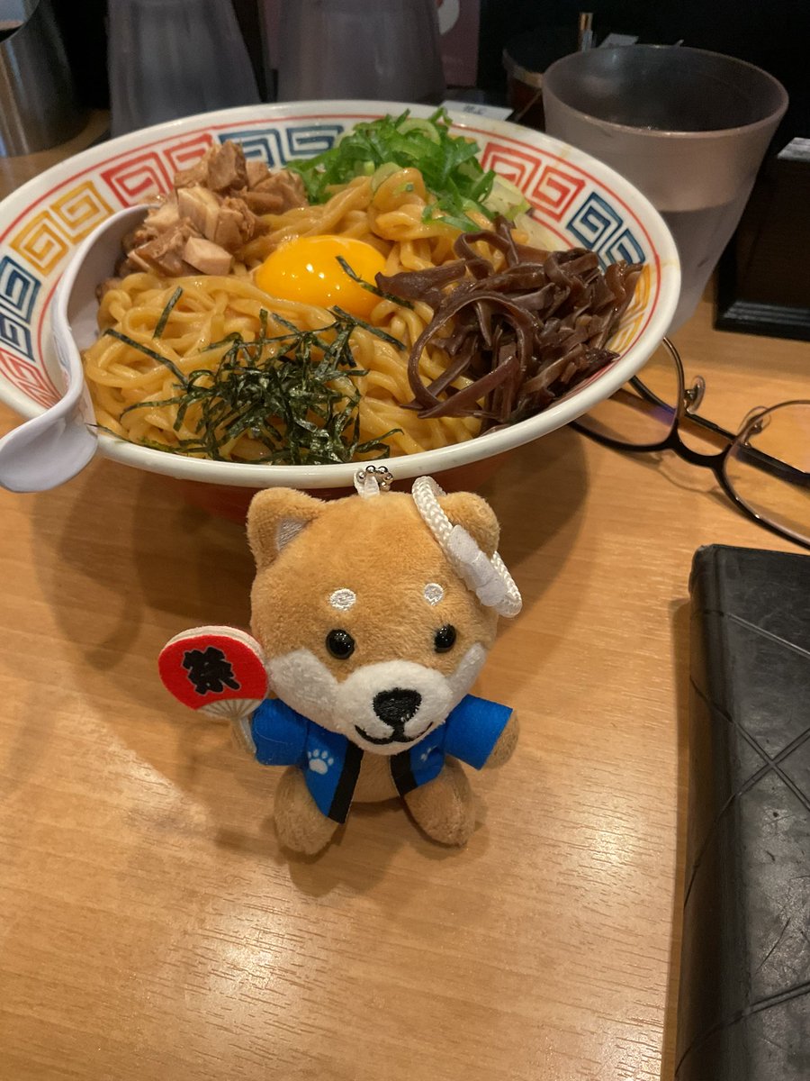 yanachan1967's tweet photo. 油そば　大　　#旅するマメしば https://t.co/1gmE0KE9g0