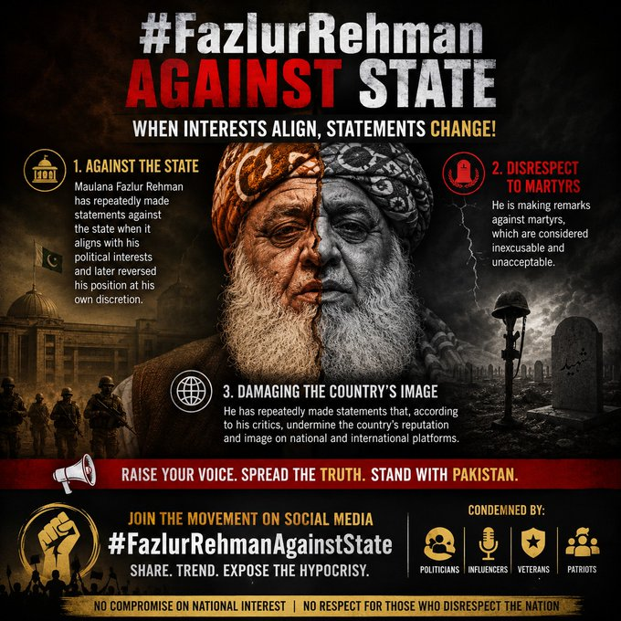 HoorainAQSA's tweet photo. A true leader unites, a selfish one divides.
 
#FazlurRehmanAgainstState https://t.co/hkZgiMLp2X