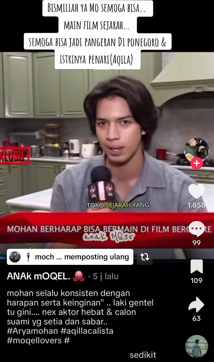 baymaxsad's tweet photo. ……….. PERMISI.. mohannnn??? konsisten banget mau main film sejarah sama aqeela. aamiin ya moh, semoga one day bisa dapet project main film sejarah bareng aqeela juga… https://t.co/xuVa1IYq9D