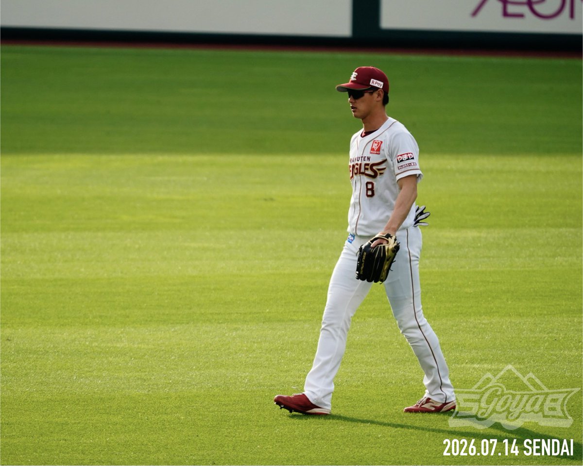 58_GOYA's tweet photo. センターはもちろん #辰己涼介
教えを受ける #小森航大郎 
#RakutenEagles https://t.co/TJTrxDkGHW