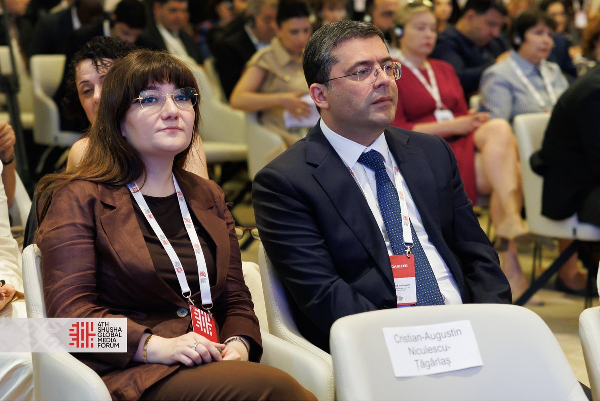 GMFShusha2026's tweet photo. In the 1st panel, experts addressed the topic: "Peacebuilding and Public Discourse Through the Media Lens"
#ShushaGlobalMediaForum #GMF2026 #Azerbaijan #MediaForPeace https://t.co/Xhbb5ImjUx