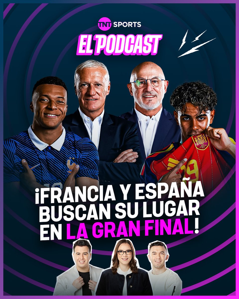 tntsportsmex's tweet photo. ¡Hoy conoceremos al primer Finalista de la Copa del Mundo! 🥵

@MajolaB, @MemoNavarro_ y @christianelguea están más que listos en El Podcast a unas horas del 🇫🇷 Francia 🆚 España 🇪🇸 

📹 https://t.co/fa4M15PxwH https://t.co/n2XOEwawUc