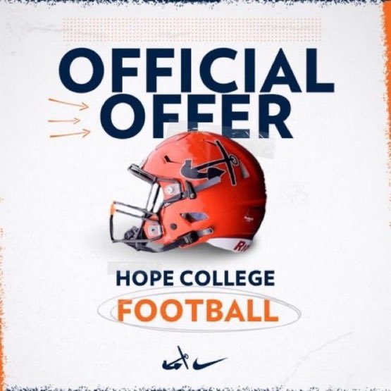 MadixG15's tweet photo. After a great phone call with @CoachHawken I’m super blessed to have received an offer from Hope college. @HopeCollegeFB @PrepRedzoneMI @MichFBFrenzy @TheD_Zone @PStuursm @Coach_HThompson https://t.co/bj2WrW5aCO
