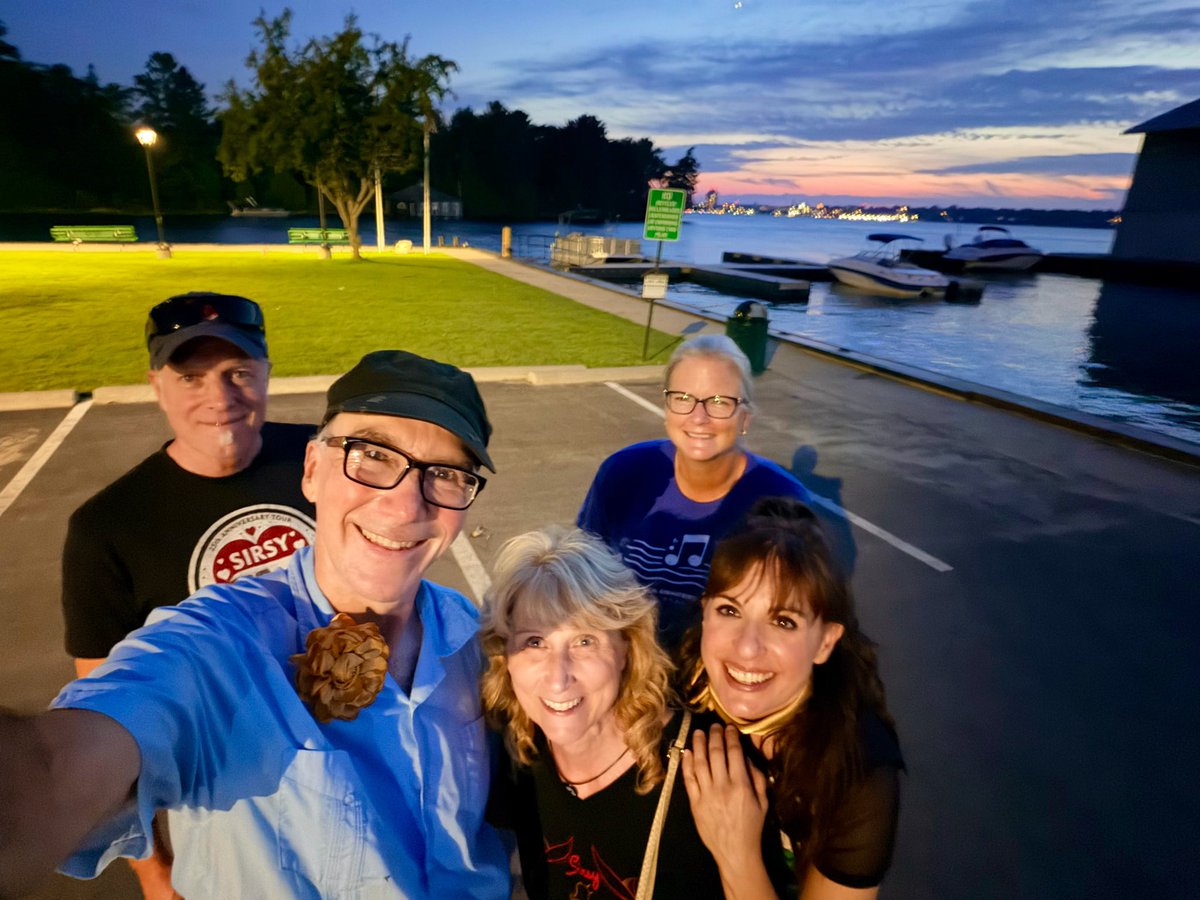SIRSY's tweet photo. Thanks, Morristown! 💘 What a lovely night. Music Mondays in Morristown are marvelous! 

Shout out to the Hammonds who made their smashing debut on merch! Woot! 
📸 Mike Hammond 
#sirsy #sirsyband #sunsets #MondayMusic #indiemusic https://t.co/BEP8A1ju5z