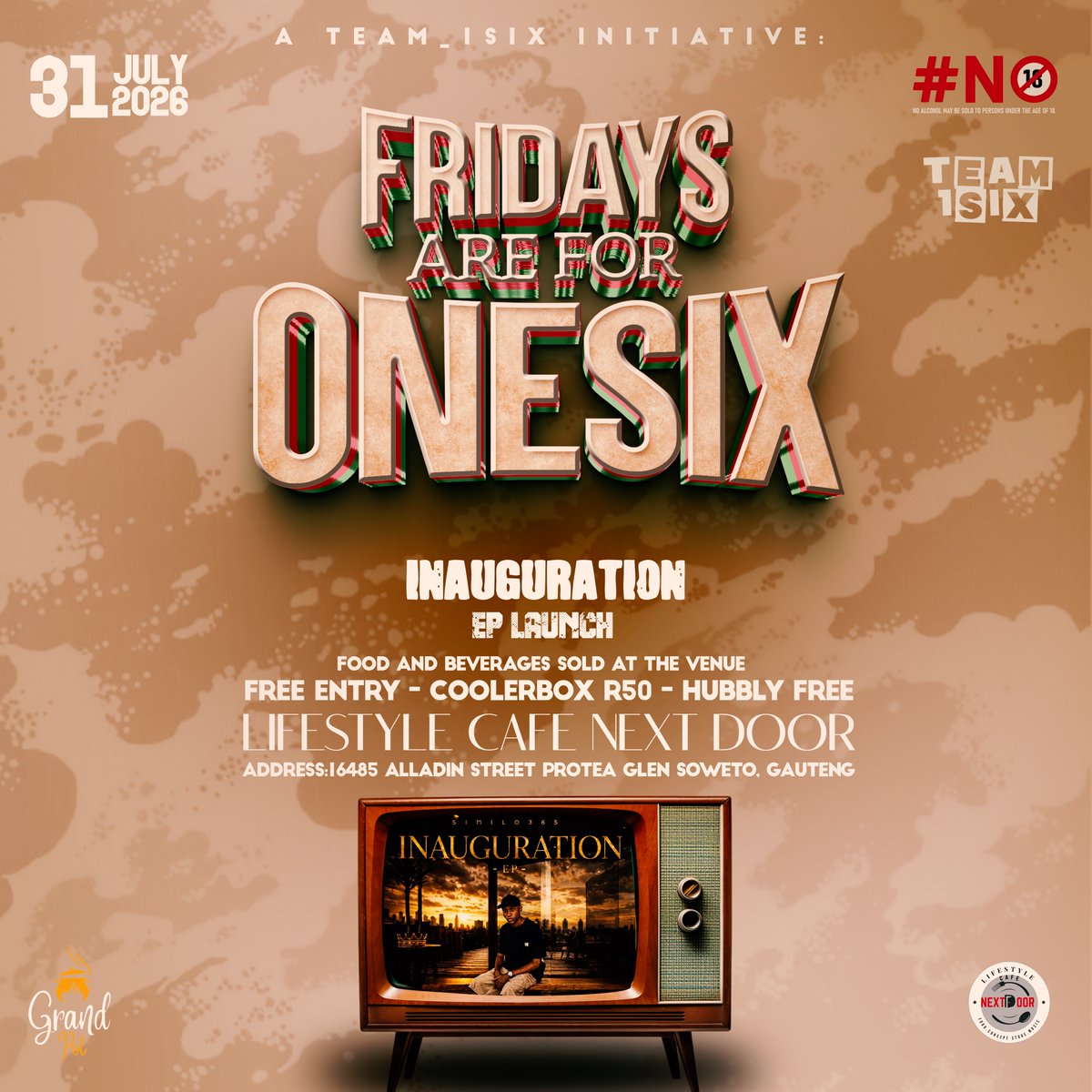 Team_1Six's tweet photo. Fridays are for 1Six 💪🏾❤️ let's launch the Inauguration EP in style! 🚀🚀 https://t.co/FdJ3nIAcRA