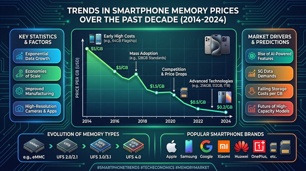 Enderle's tweet photo. Soaring Memory Prices Dampen Demand for Budget Smartphones https://t.co/sMCJFxyuG1 https://t.co/uSHJQjQb7m