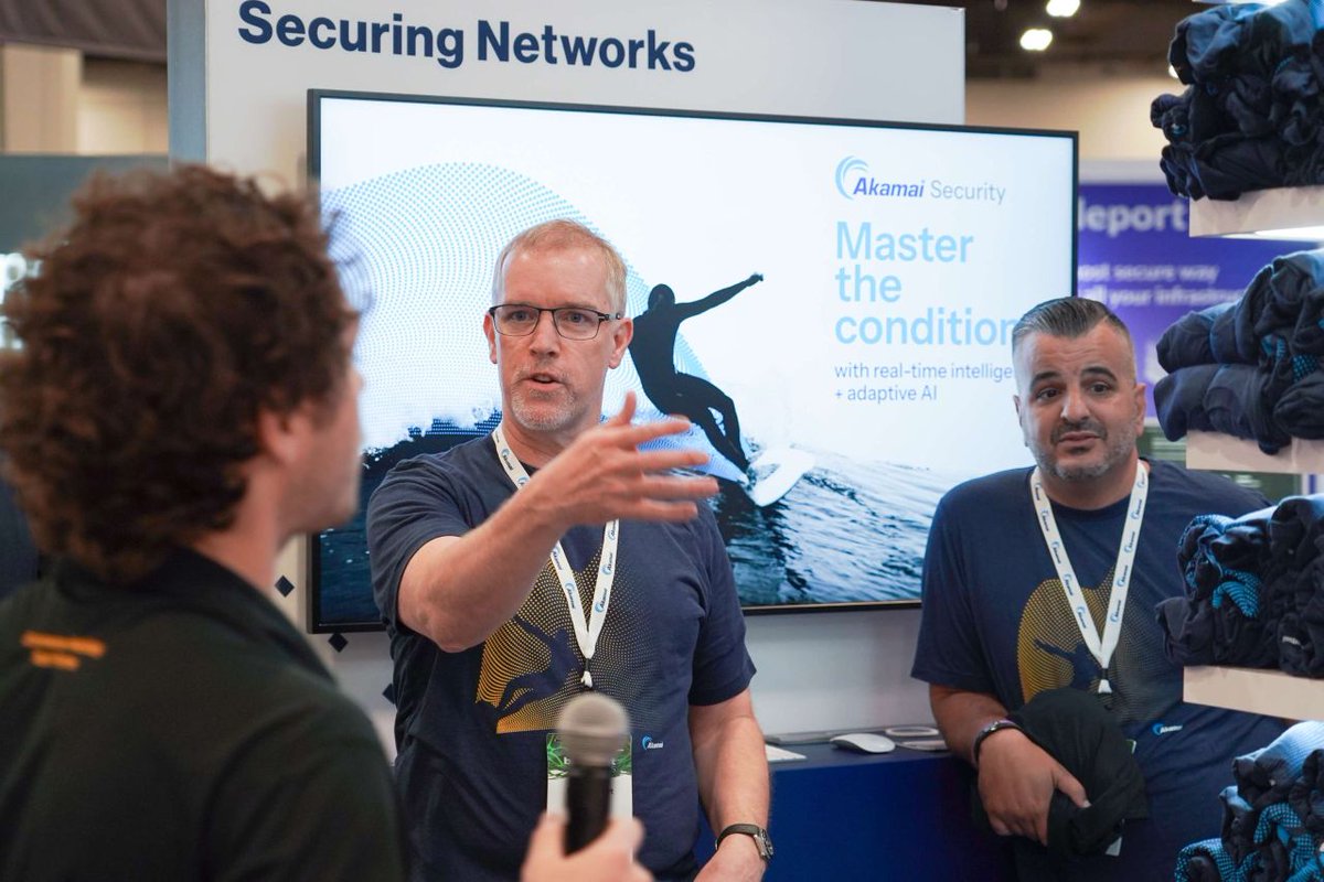 Akamai's tweet photo. We can’t wait to see you again at Black Hat. Visit Booth 2561 to explore our latest defensive advancements and meet our new secure enterprise browser, Akamai Workforce Protector (formerly LayerX)! 

By the way, who remembers these moments from last year? 

https://t.co/54aWL0exF1 https://t.co/exWBgiptwV