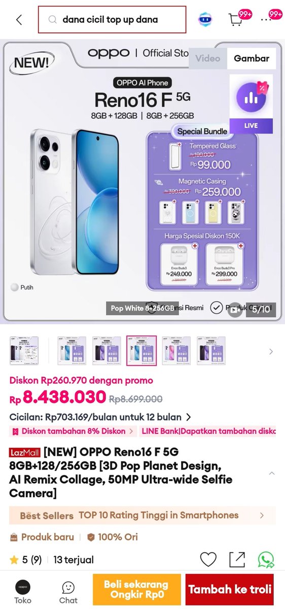 katiapaws's tweet photo. @LazadaID @OPPOIndonesia Jadi pusat perhatian dengan #OPPOReno16SeriesdiLazada #POPinUniverse
~
Bismillah, wish me luck!!!
Semoga aku dinotice MinLaz🥰🫶🏻

Sukses dan berjaya selalu LAZADA @LazadaID 💙💙💙

#14 https://t.co/tUdhskXW60