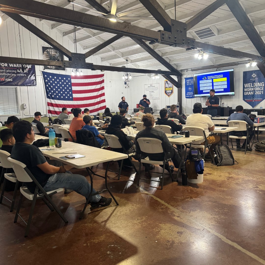 workforwarriors's tweet photo. Building the future of manufacturing 💪

Welcome to our new welding cohort! From classroom to the welding booth, these future pros are gaining hands-on skills to rebuild American manufacturing. 💥 Watch them transform into workforce-ready welders by this fall! https://t.co/3bvK4RGdGk