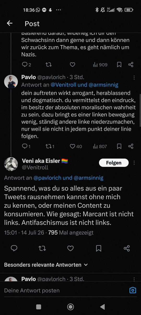 armsinnig's tweet photo. @Venitroll Ab da hast du die Diskussion verloren würd ich sagen https://t.co/99VerH4IVc