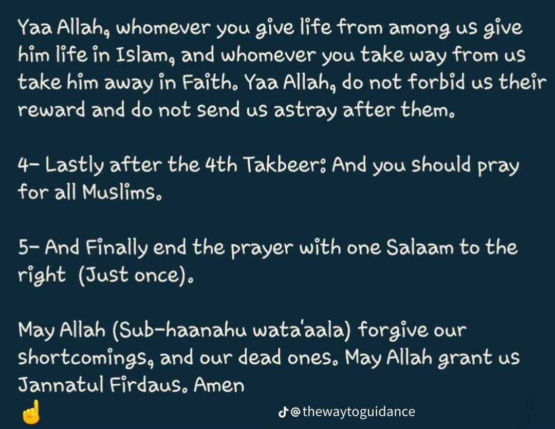ibadahAllah95's tweet photo. Learn how to pray salat janazah👇🏼 https://t.co/KqnJ8PNQzt
