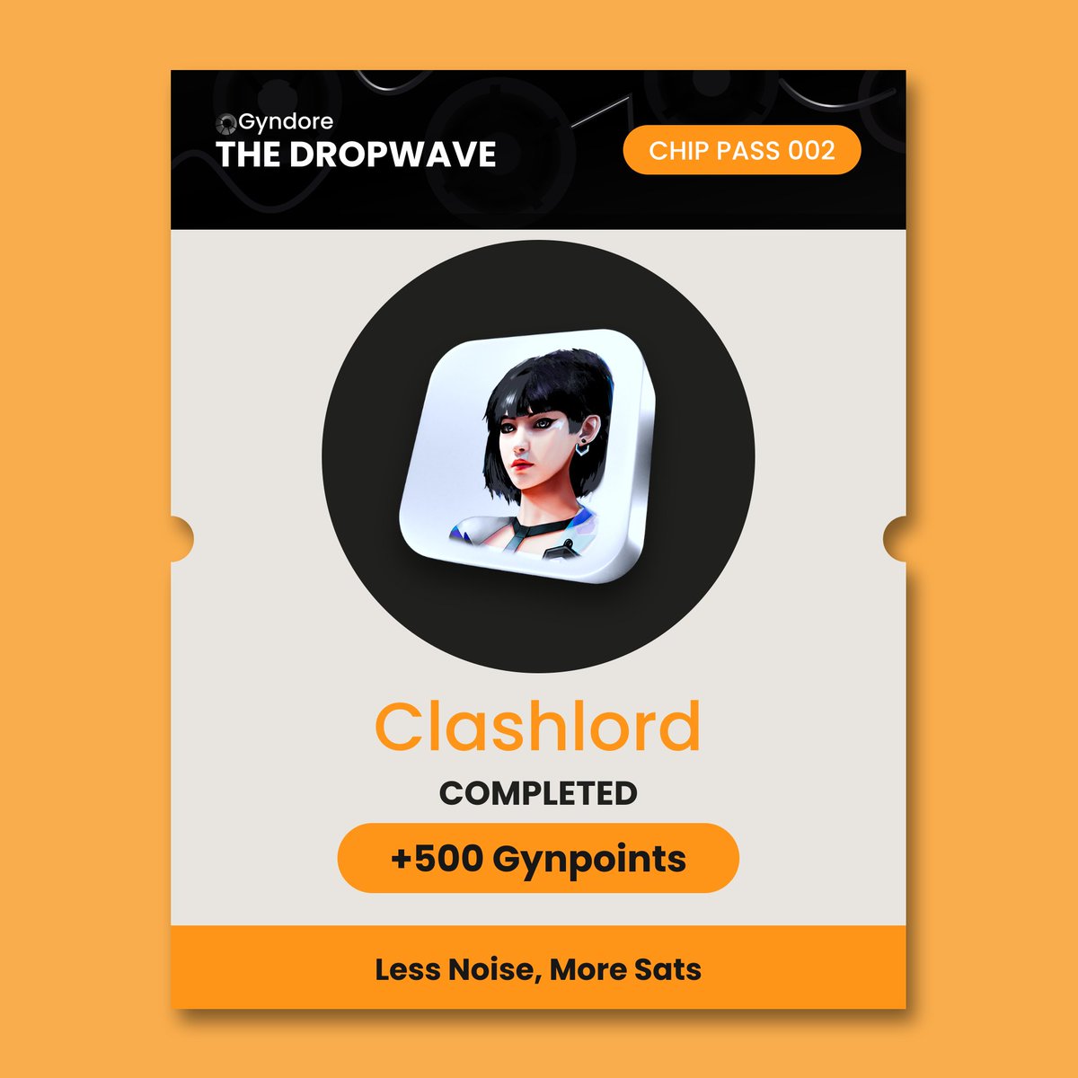 cryptooks2023's tweet photo. Just completed the “Clashlord” chip on @Gyndore DropWave 🌊

Earned 500 Gynpoints 🧡💙

Join the wave and claim your points > https://t.co/DfmsJIx3ay https://t.co/cvUh2mfV7B