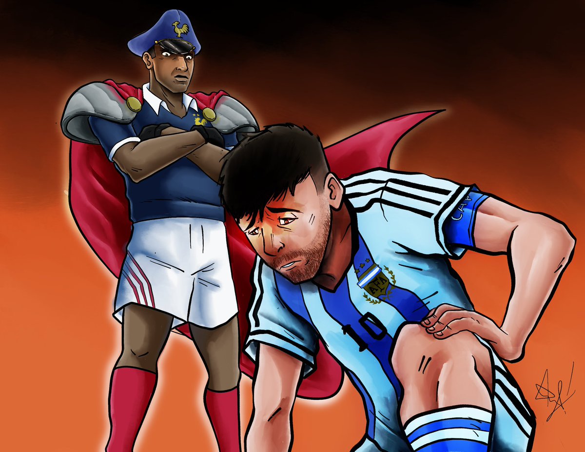 AaronJasper's tweet photo. When I heard that they call Mbappe the‘dictator’ this SF image popped into my head 😄 https://t.co/kpD2BzpBSn