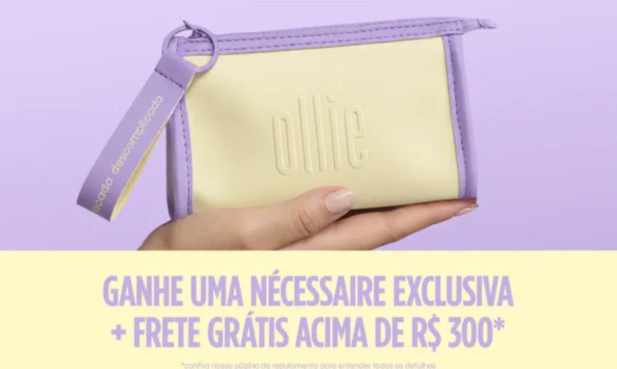 TagarelandoM's tweet photo. Nova Necessaire da Ollie tá linda demais 🤩🥹😍
 Pega o cupom válido para todo mês de  julho:
🏷️ TAGARELANDOMODA10
Dá 10% off sem valor mínimo de compras e em compras acima de R$300 você garante frete grátis + necessaire exclusiva de brinde. 🎁 #CasaDoPatrão https://t.co/JJ9HjsGrBr