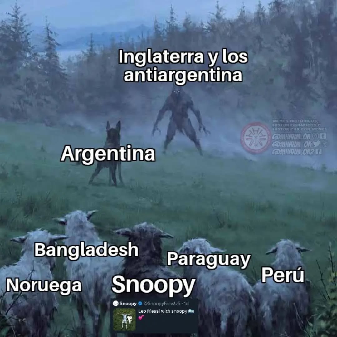 Mhhhm_OK's tweet photo. Y se le suman Escocia, Irlanda, Japón, China, Rusos y básicamente casi todo pueblo que enfrentó a los ingleses en su historia 🇦🇷🌍 https://t.co/1lYCNq6ZLT