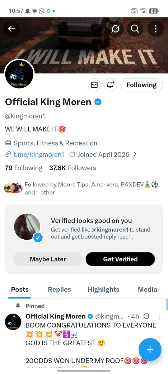 Maydanns's tweet photo. @officialmoore7 @kingmoren1 Am never gonna give up 
Am gonna win this giveaway tonight 
7066294787
Palmpay https://t.co/5m44cB387L
