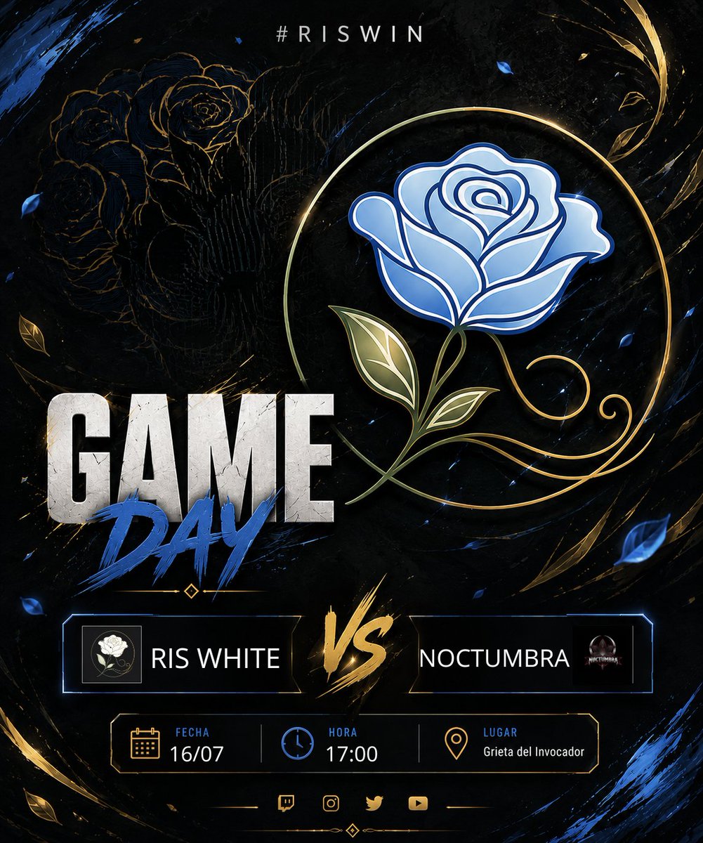 risspringinrose's tweet photo. 🚨🚨DIA DE PARTIDOS🚨🚨

🤍RIS WHITE VS NOCTUMBRA 🤍
💙RIS BLUE VS @ZRYNesports 💙

🏆 @LigaLPT 
📅16/07
⏰17:00

PRIMER PARTIDO DEL BLUE EN LA COMPETICIÓN Y SEGUNDO PARA EL WHITE QUE NECESITA GANAR PARA SUMAR SUS PRIMEROS PUNTOS

#RISWIN #LPT https://t.co/Omf6DCty3g