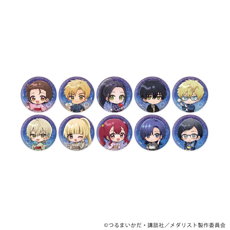 コレイズで予約開始！ メダリスト_缶バッジ10/夏祭りver. コンプリート