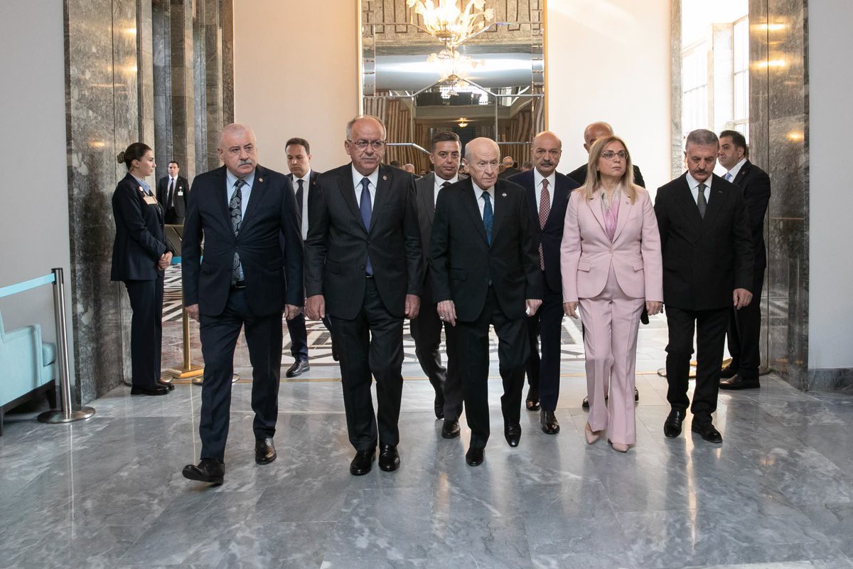 SermetAtay's tweet photo. 📍TBMM

Genel Başkanımız Sn. Devlet Bahçeli beyefendi 14.07.2026 tarihli Grup Toplantımızı Gerçekleştirmek üzere Gazi Meclis’e teşrif ettiler. https://t.co/rQ42xqqBB9