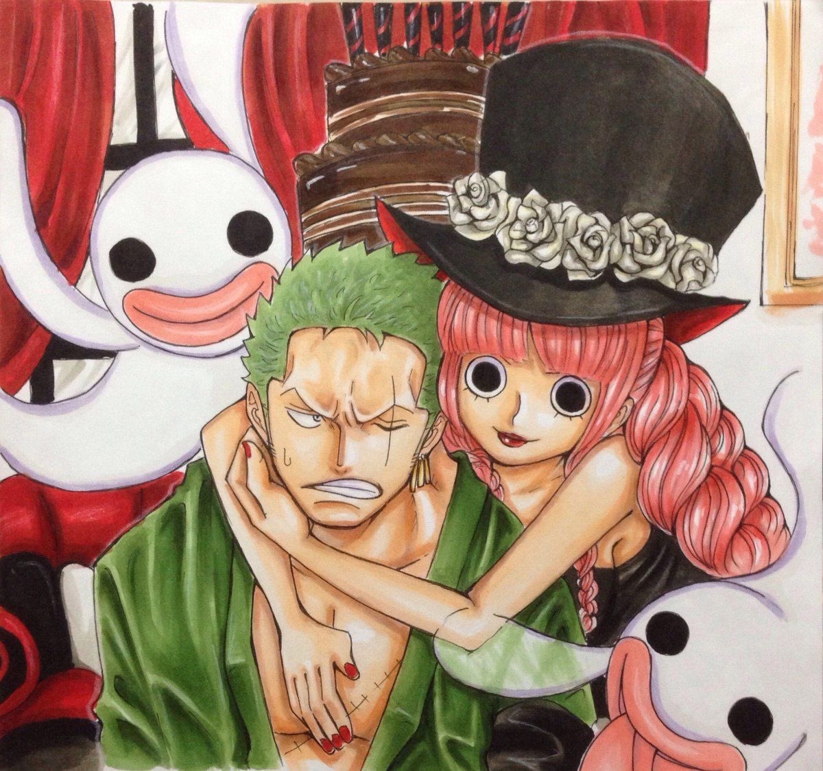 sanjiusacalcinh's tweet photo. zoro x perona https://t.co/S4KlytTbcu