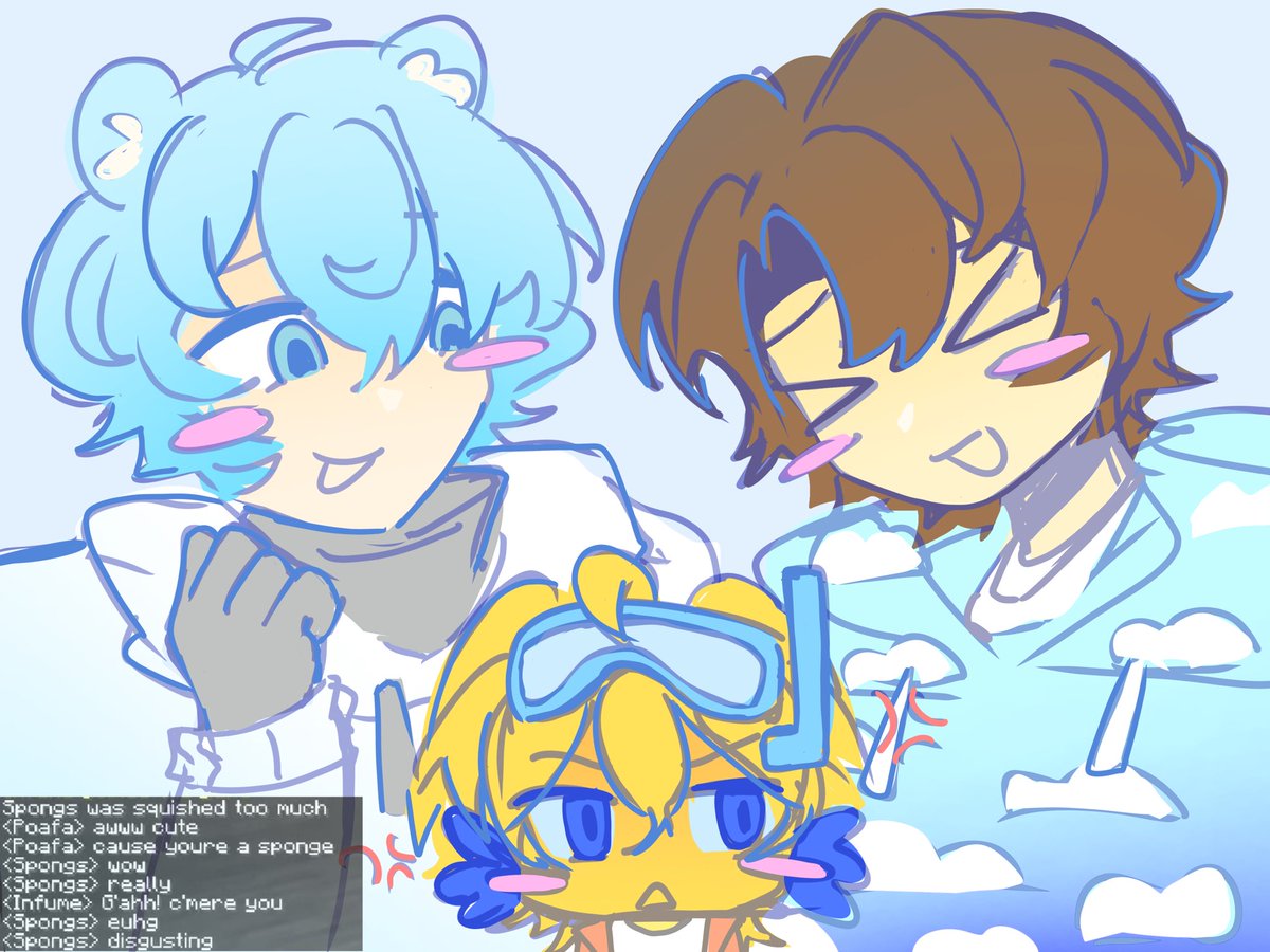 dopenameyo's tweet photo. spongs cuteness aggression 
#lifestealfanart #spongsfanart #infumefanart #poafafanart https://t.co/fyrZcbobDE