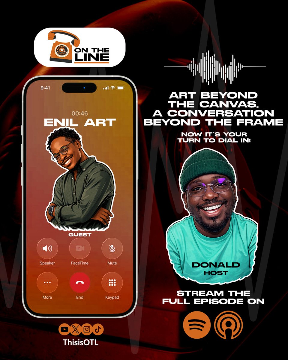 Ontheline_db's tweet photo. In this episode of #OnTheLine, we call the phenomenal visual storyteller Enil Art for a conversation that goes far beyond his sketches. He tells us about his journey and what it truly means to create art that makes people feel.

Watch the full episode here https://t.co/na9XZAD5Dp https://t.co/DlEnrEVLYL