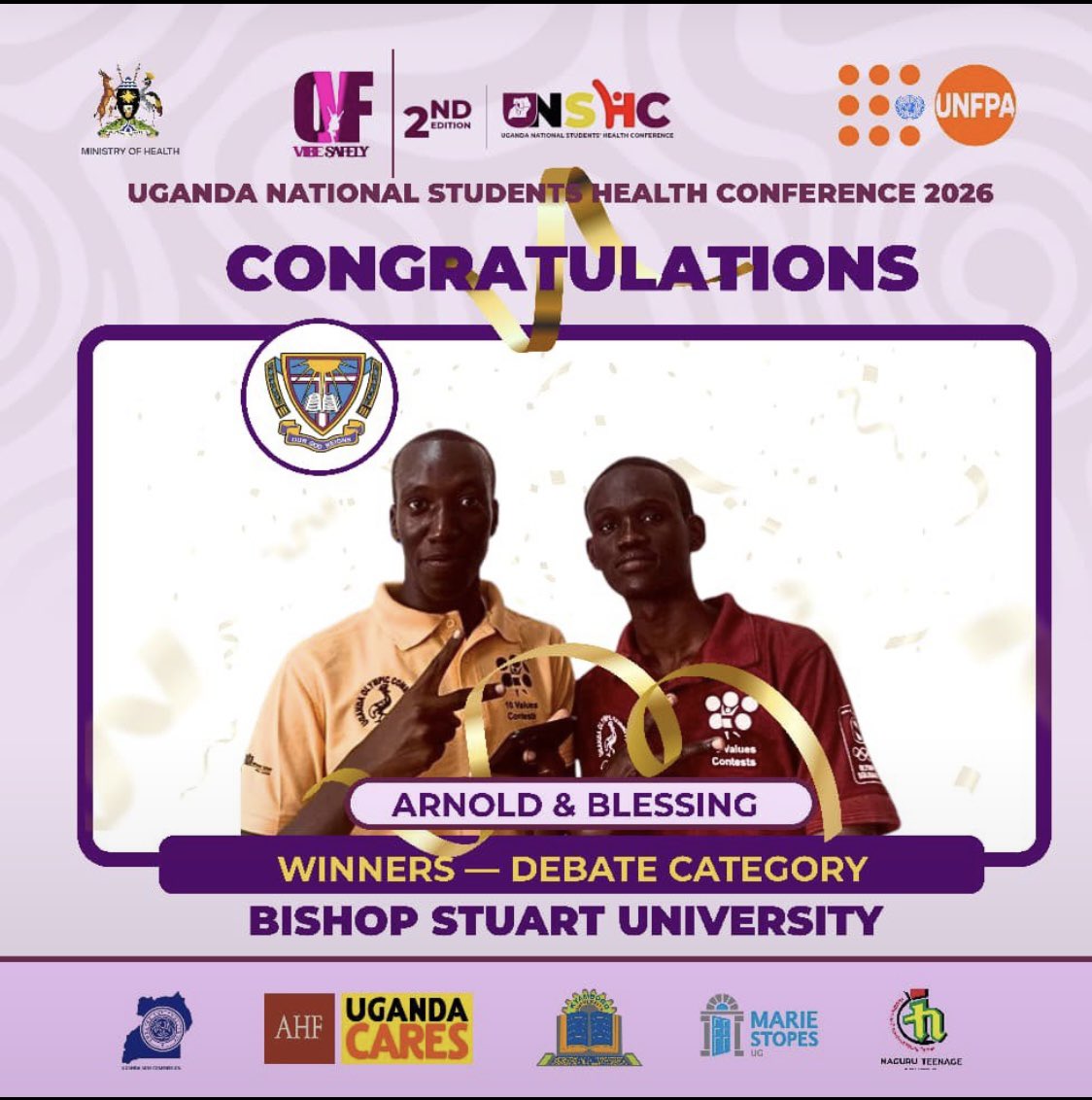 OwnYourFutureUG's tweet photo. At OYF, we don’t just host the UNSHC, we believe every student deserves a platform to debate, speak, write, perform, and inspire. 

From debate, to quizzes, poetry, MDD, public speaking, and abstract writing, we celebrate talent in all forms. ✨

Meet the winners of UNSHC26 🏆🔥 https://t.co/Cz0hqy8PTK