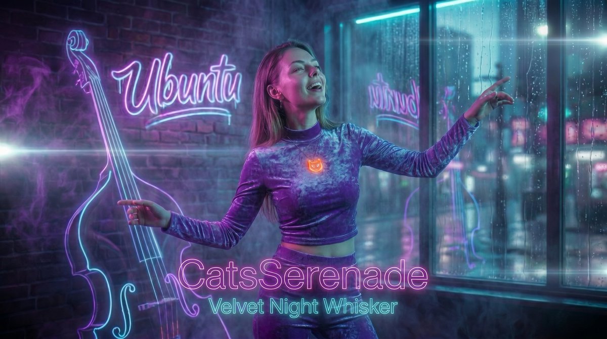 CatsSerenade001's tweet photo. CatsSerenade - Velvet Night Whisker [NeoSoul] (2026) Cyberpunk Jazz Lounge

Join #CatsSerenade #VelvetNightWhisker #JazzFusion #NeoSoul #ChillVibes #ViralHit #ReelAesthetic #TrendingNow #CyberpunkJazz #UbuntuUnity @elonmusk https://t.co/G2p5Q9ucYy