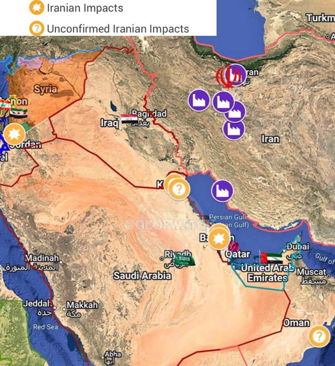 Marchfoward's tweet photo. TERKINI 

LAPORAN SITUASI UNTUK RAKYAT MALAYSIA PERANG US IRAN 14 JULAI 2026

- US melancarkan serangan udara ke atas Bandar Abbas, Qeshm dan Sirik, Bushehr, Chahbahar, Jask, Konarak dan Abu Musa dan Kish. Turut terkena serangan di Bushehr ialah Pangkalan Udara Taktikal Keenam Tentera Udara Iran di sana. US menyerang Ibu Pejabat IRGC di Saravan

- Kor Pengawal Revolusi Iran IRGC melancarkan serangan ke atas Ibu Pejabat Armada Kelima Tentera US di Bahrain dan berjaya memusnahkan gudang senjata dan sebuah bangunan menempatkan Tentera US di sana 

- Kor Pengawal Revolusi Iran menyerang Pangkalan Udara Muwafffaq Al Salti Jordan. Kementerian Pertahanan Jordan memintas 4 buah misil Iran dan serpihan jatuh ke beberapa tempat di sekitar Pangkalan itu lapor Agensi Berita Negara Jordan Petra. Misil Iran turut mengena Pangkalan Udara Prince Hassan Jordan dan Pangkalan Udara Sheikh Isa Bahrain

- 2 Misil ditembak Iran ke arah dua kapal tangki minyak iaitu Mombasa dan Al Bahiyah. Seorang krew India terbunuh dan 8 cedera terdiri daripada 6 warga India dan 2 warga Ukraine maklum Kementerian Pertahanan UAE. Dua kapal itu terbakar namun api berjaya dipadamkan. IRGC memaklumkan serangan itu kerana kapal itu berdegil hendak melalui laluan luar dari kawasan digazetkan. 

Pesawat Tempur US bergerak ke ruang udara Dubai dan Kedutaan Besar US di Abu Dhabi dan Konsulat Jeneral US di Dubai menutup operasi sementara sehingga esok 

- IRGC melancarkan serangan dron besar besaran ke atas Pasukan Kurdistan di Timur Erbil Iran lapor Agensi Berita Fars dan Reuters 

- Yaman melancarkan serangan misil balistik ke atas Lapangan Terbang Antarabangsa Abha sebagai membalas serangan Arab Saudi ke atas Lapangan Terbang Antarabangsa Sana'a. Kedengaran letupan di Abha

- Houthi Yaman turut menyerang Pangkalan Udara King Khalid di Asir Arab Saudi 

- Israel dilaporkan mengadakan mesyuarat setiap hari Jumaat untuk membincangkan cara menjatuhkan Rejim Iran namun buat masa ini semuanya gagal

- Presiden US Donald Trump memberitahu Kongres yang US memulakan semula serangan ke atas Iran
 
- Serangan siber dipercayai dari Iran menyerang Sistem Perbankan Bahrain. 

- Tentera Udara Iran menggerakkan beberapa pesawat tempur dipercayai F-14 Tomcat cuba memintas Tentera Udara US di Kermanshah dan Kangar

- Iran menggerakkan beberapa pelancar misil Balistik ke Cheharaziyeh Iran. Dipercayai hendak melancarkan serangan balas ke atas US. Agensi Berita Fars mengesahkan 2 buah pesawat tangki minyak diserang Iran dan sebuah mendarat kecemasan di Lapangan Terbang Antarabangsa Ben Gurion Tel Aviv